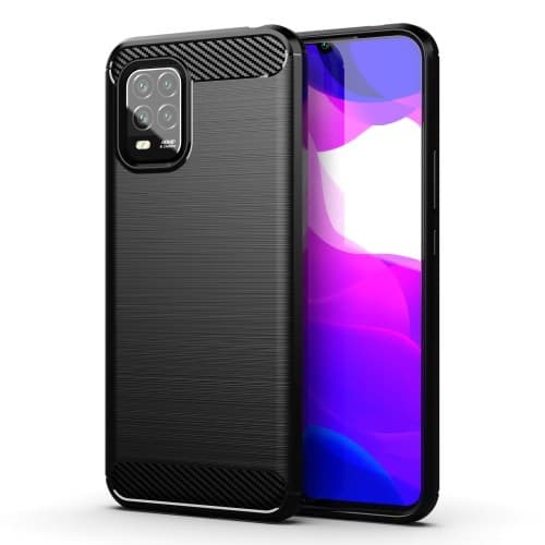 Capa Forcell Carbon Preta para Xiaomi Mi 10 Lite