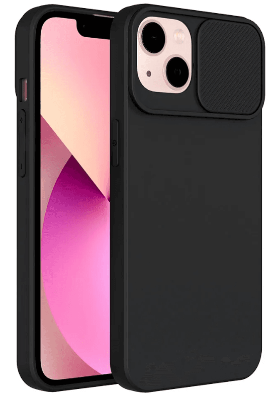 Capa iphone Xr Slide Cam Silicone Black