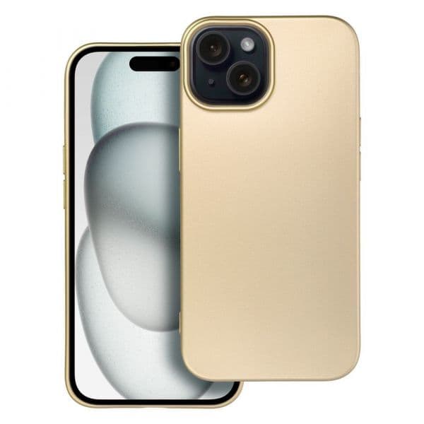 Metallic Case para iphone 15 Gold