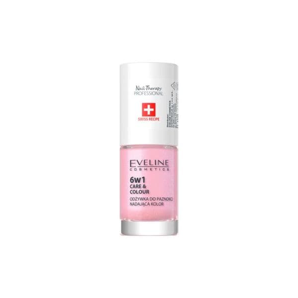 Eveline Nail Therapy Care & Colour Condicionador Unhas 6 In 1 Tom Shimmer Pink 5 ml
