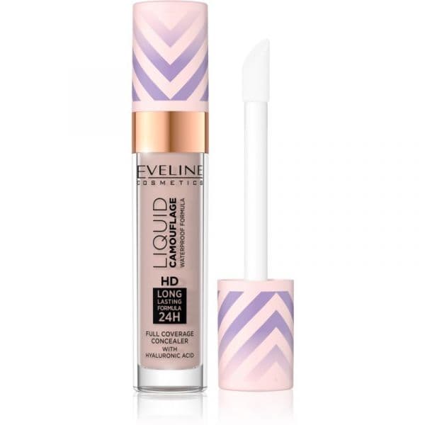 Eveline Liquid Camouflage Corretor à Prova D'água com Ácido Hialurónico Tom 04 Light Almond 7,5 ml