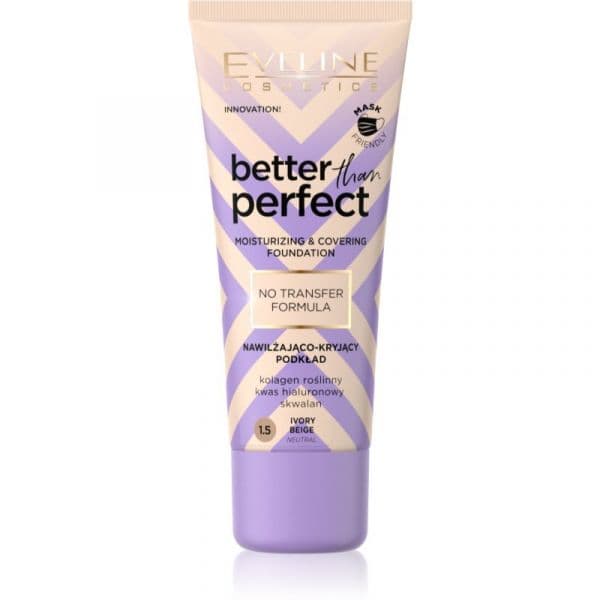 Eveline Cosmetics Better Than Perfect Base Corretora de Imperfeições com Efeito Hidratante Tom 1.5 Ivory Beige Neutral 30ml