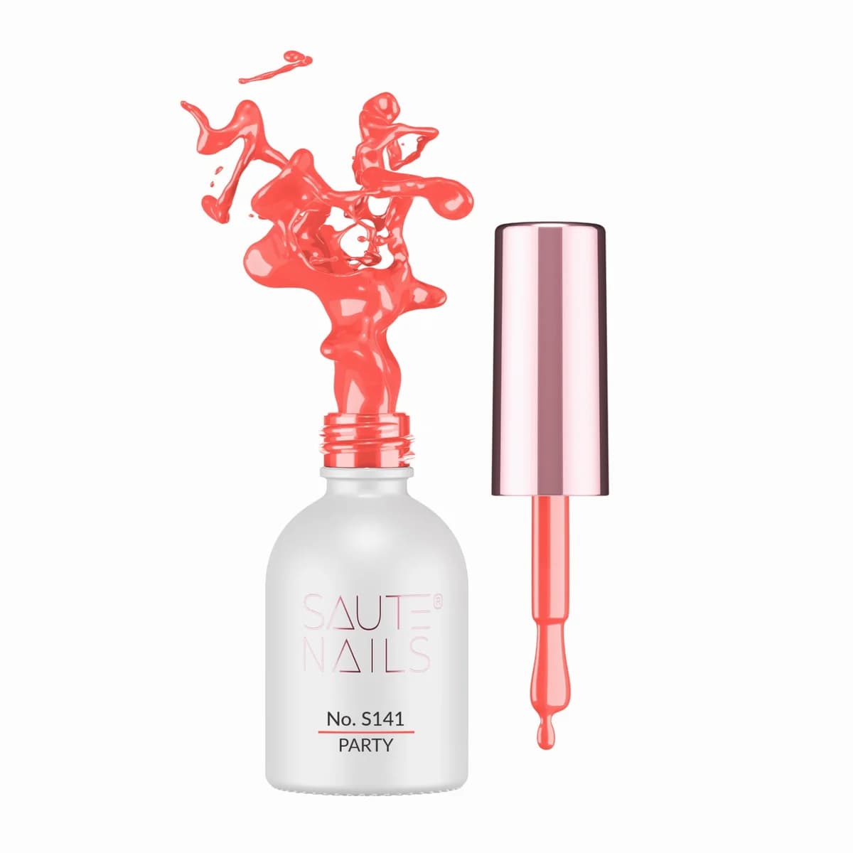 Verniz Gel Saute Nails S141 Party (Rosa com Laranja)