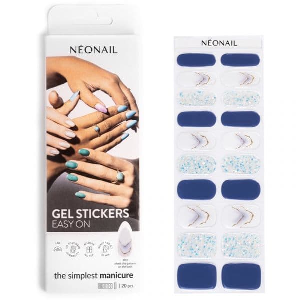 Neonail Easy On Gel Stickers Autocolantes para Unhas Tom M10 20 Un.
