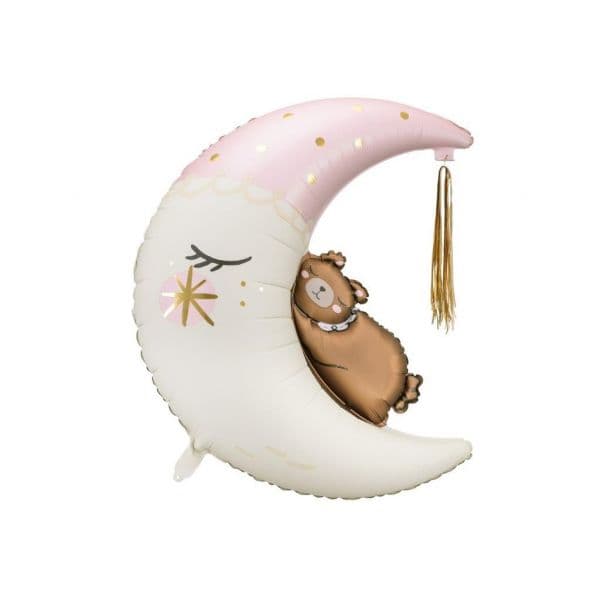 PartyDeco Balão Foil Ursinho na Lua 1 un. - 530014770