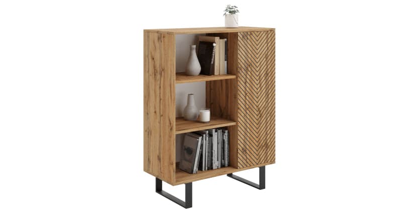 Estante com pés de metal Kobi Fondi Herringbone