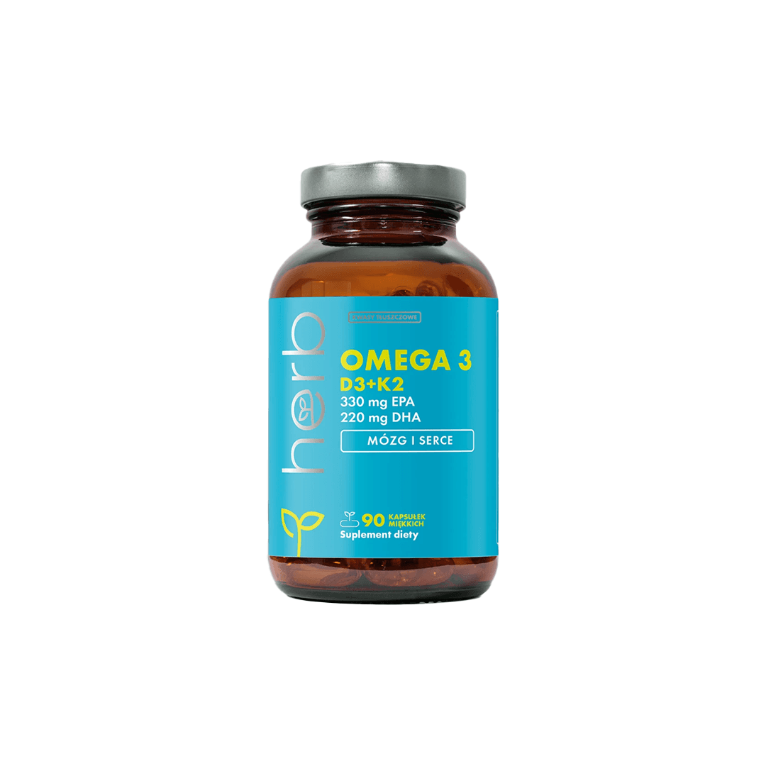 Omega 3 1000 mg with D3+K2 90 Capsules