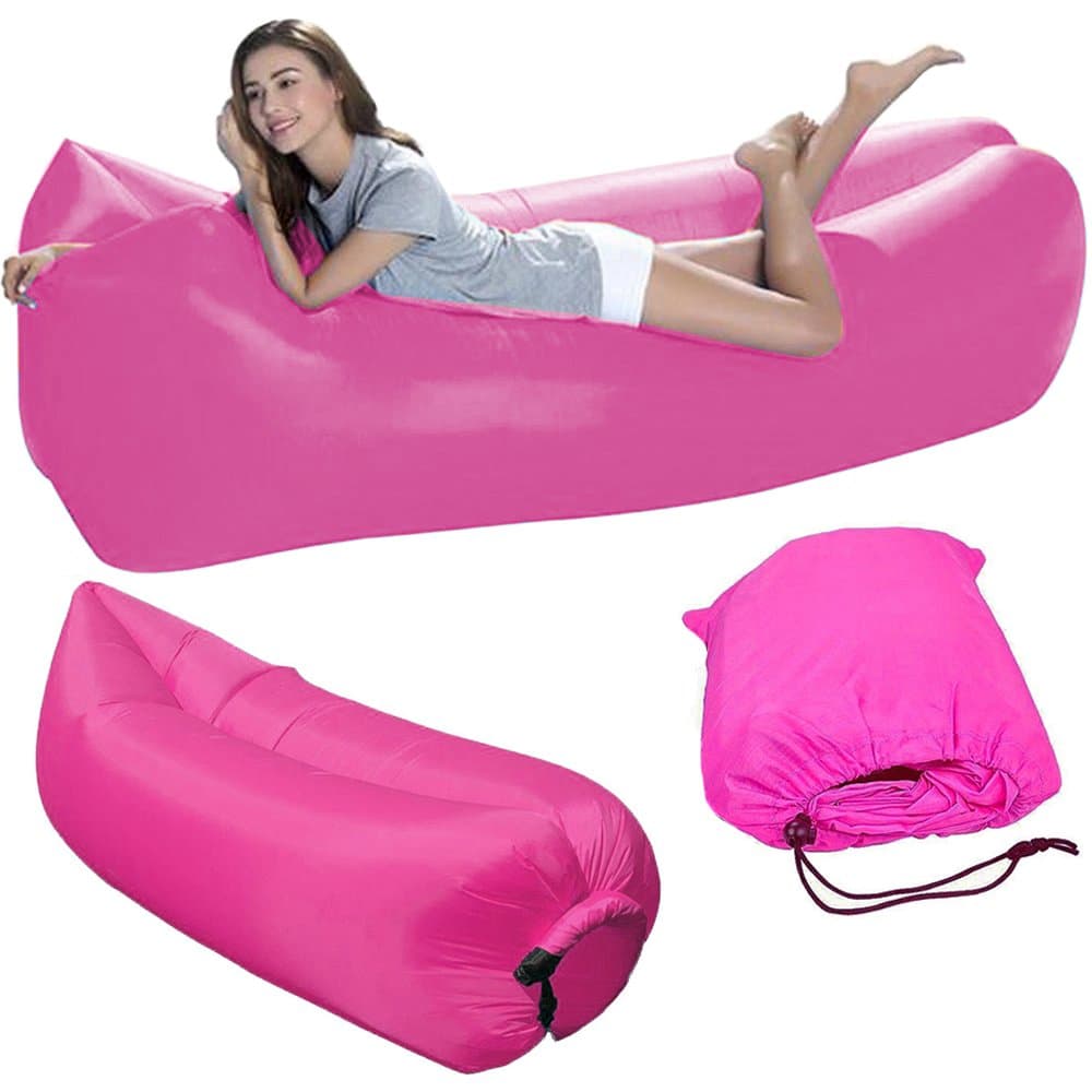 SOFÁ INSUFLÁVEL XXL COR DE ROSA