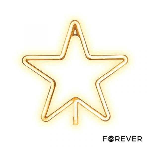 Forever Luz LED Neon Em Forma de Estrela