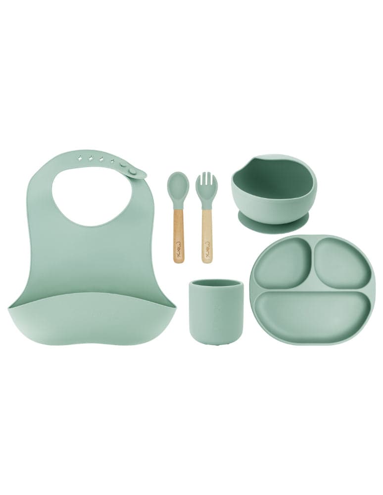 Conjunto de alimentação - 6 peças Momi Ami Green