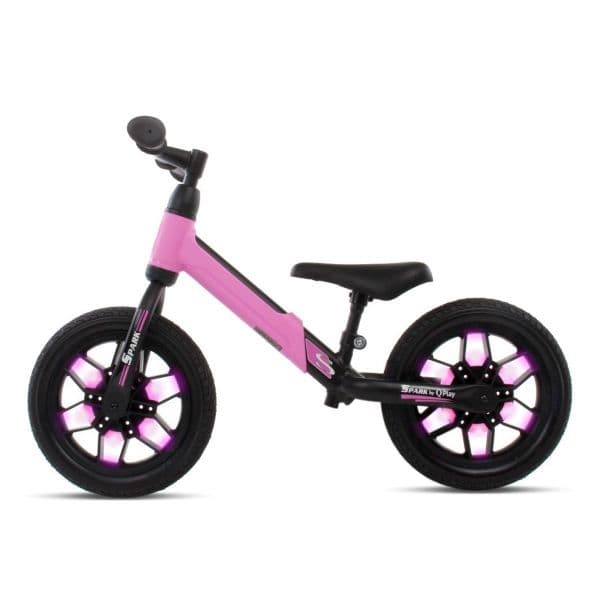 Bicicleta Equilíbrio Spark Rodas led Rosa