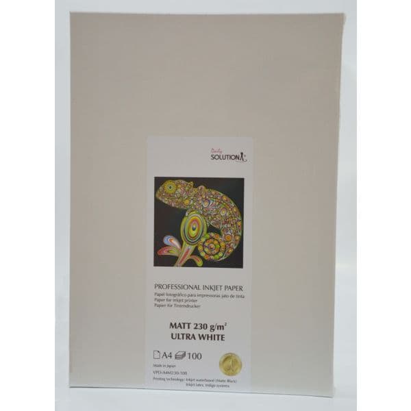 Solution Papel Fotográfico A4 Matt 230g 100 Folhas