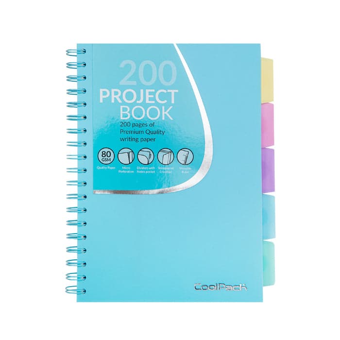 Caderno B5 Apontamentos Azul Pastel