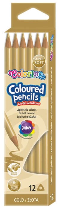 Colorino Lápis de Cor Colorino Dourado 12 un.
