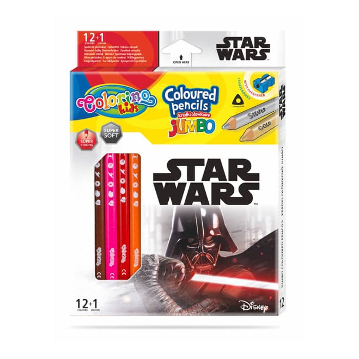 Colorino Caixa 12 Lápis + 1 Disney Star Wars - 89472