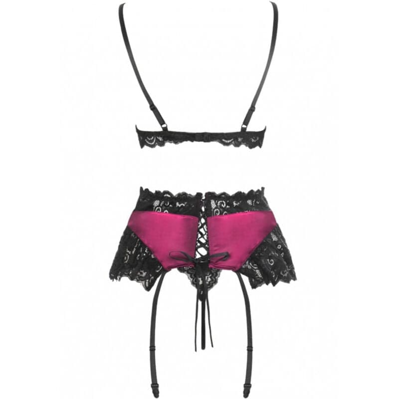 Livco Corsetti Fashion Nahir Lc 20214 Sutiã + Calcinha + Cinto-liga S/M S/m (D-241526)