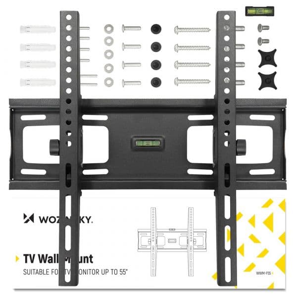 Suporte Wozinsky Para TV de 55" ate 45 Kg Para Parede Black