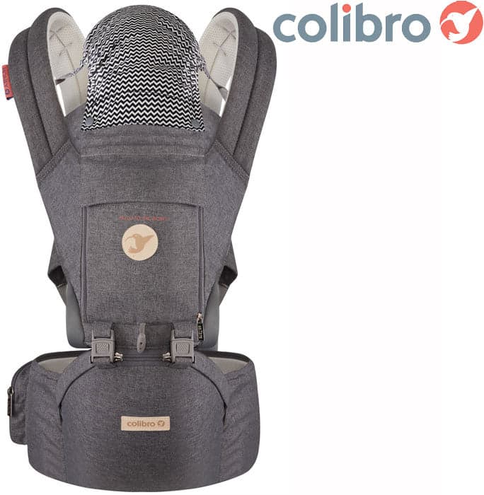 COLIBRO - Porta bebés HONEY 6 in 1 Onyx