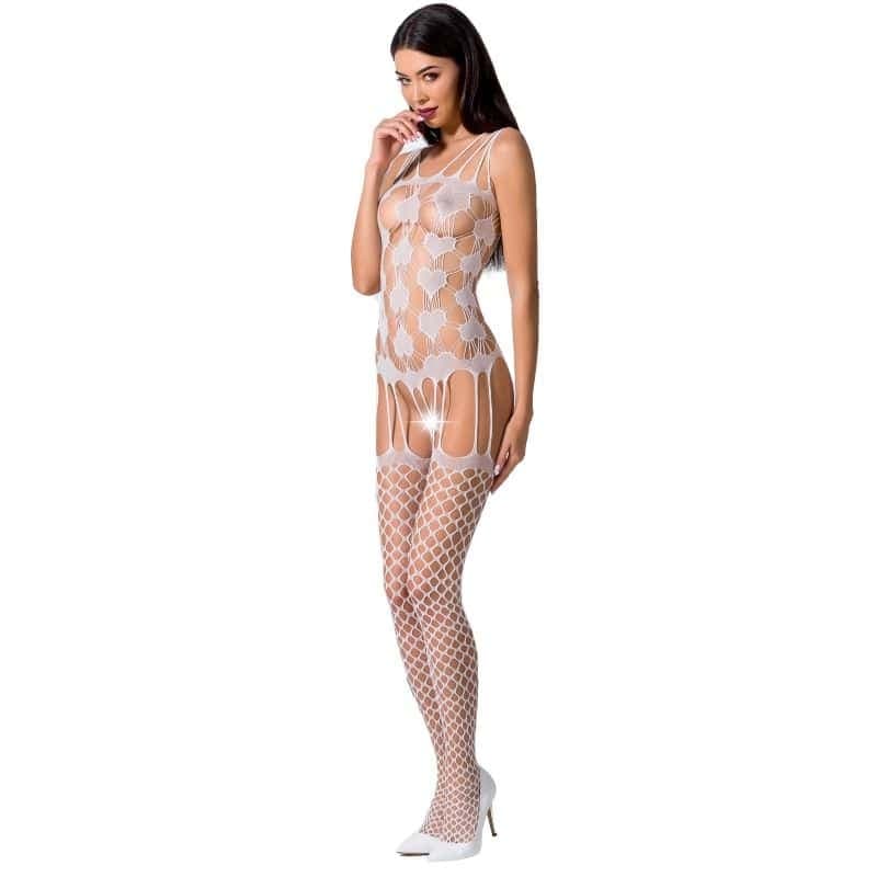 Passion Woman – Bs067 Bodystocking – White One Size