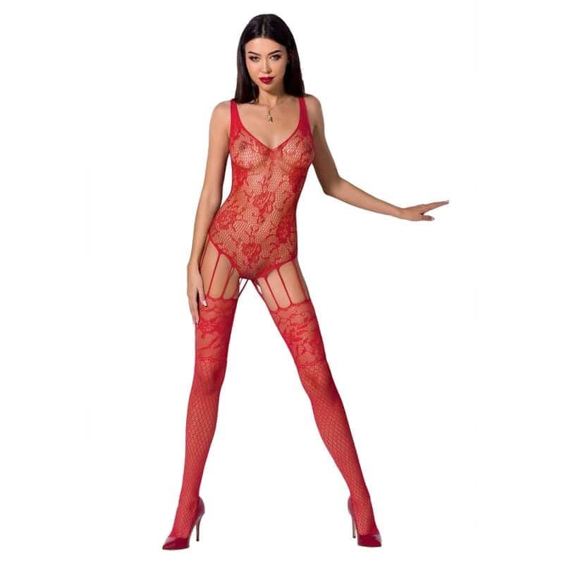 Passion Woman – Bs074 Bodystocking One Size Red