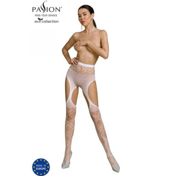 Passion Eco Collection Bodystocking S005 White 150x27x213