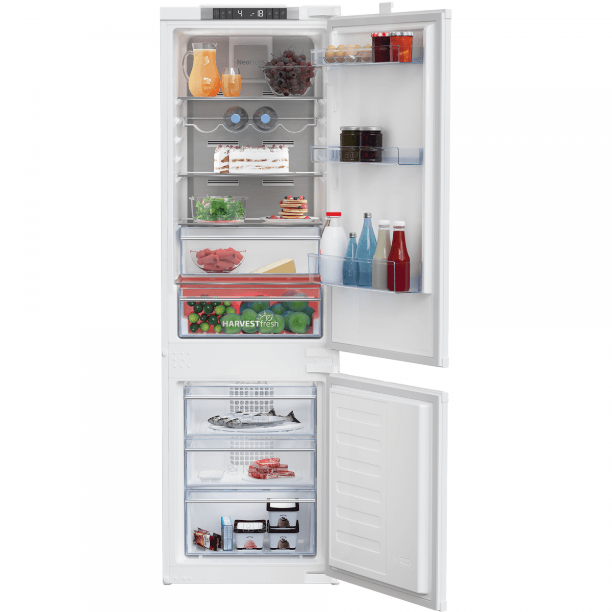 Frigorífico Combinado Encastre Beko BCNA 275E4 SN | 275L, No Frost, E