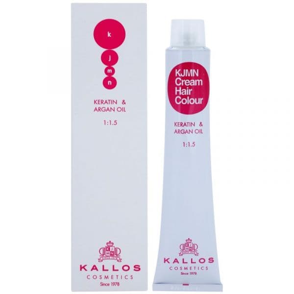 Kallos Kjmn Professional Cream Hair Colour Keratin & Argan Oil Coloração de Cabelo com Queratina e Óleo de Argan Tom 9.11 Lightest Blonde 100ml
