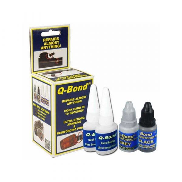 Q-Bond Kit Cola Ultra Forte de Reparação de Plástico e Metal - QB2