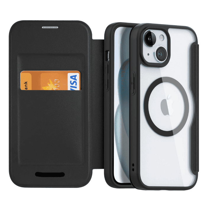 Capa Magnética Suporte Cartão para iPhone 14 Plus