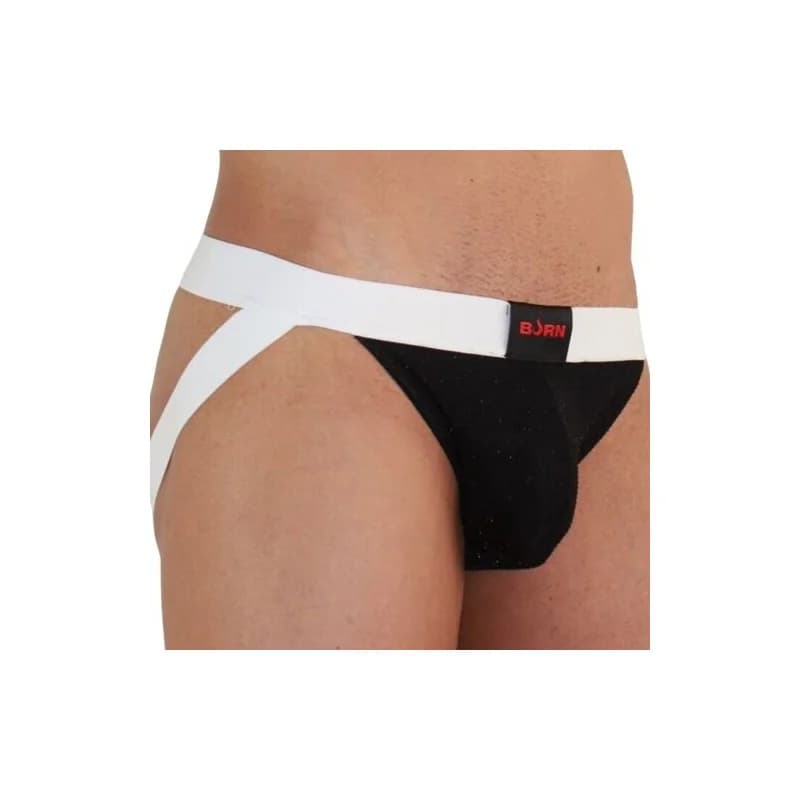 BURN - 004 JOCK BRILLANTE NEGRO / BLANCO S