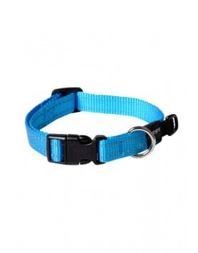 Rogz - Coleira Refletora para cão - Azul Turquesa