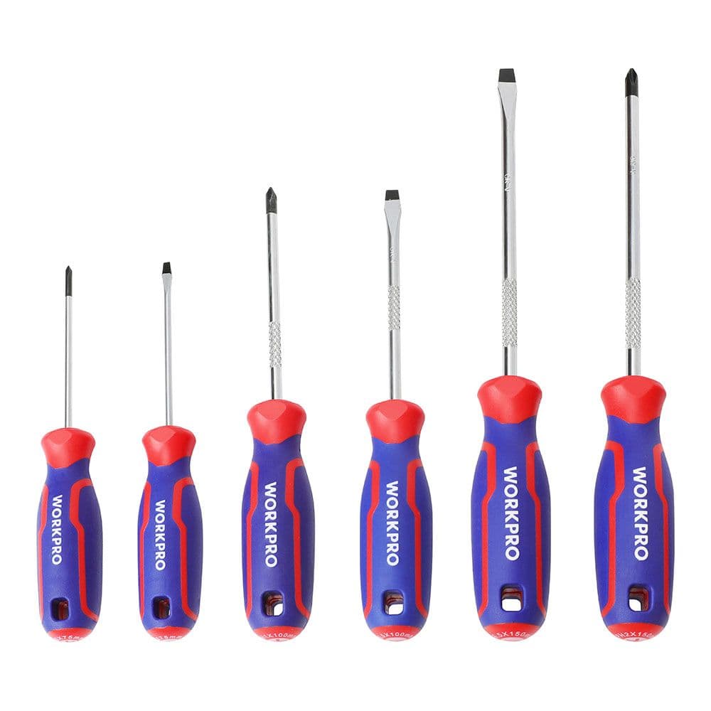 Workpro Conjunto de Chaves de Fenda 21101 Magnéticas Ergonómicas