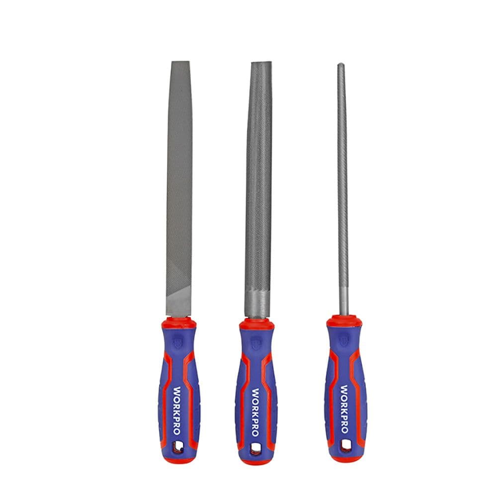 WORKPRO Conjunto de Limas 21088 T12 Preto com Punho Ergonómico