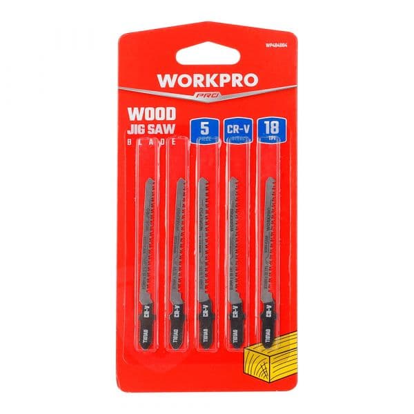 WORKPRO Lâminas de Serra T101A0 para Madeira 5 Peças