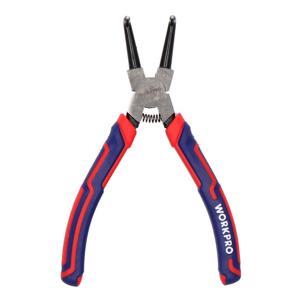 WORKPRO Alicates Curvos Exteriores de 180mm (7") com Cabo Ergonómico Preto