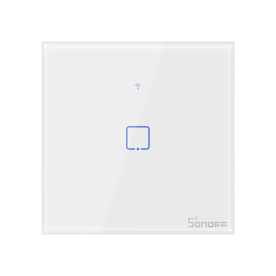 Sonoff Interruptor de Parede Simples Táctil Inteligente Wi-Fi - Sonoff T0EU1C-TX - T0EU1