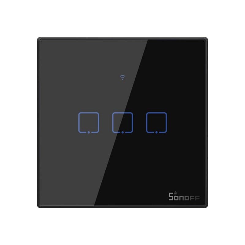 Sonoff Interruptor Inteligente Tátil Basic Wi-fi Preto - IM190314941-T3-3C-EU