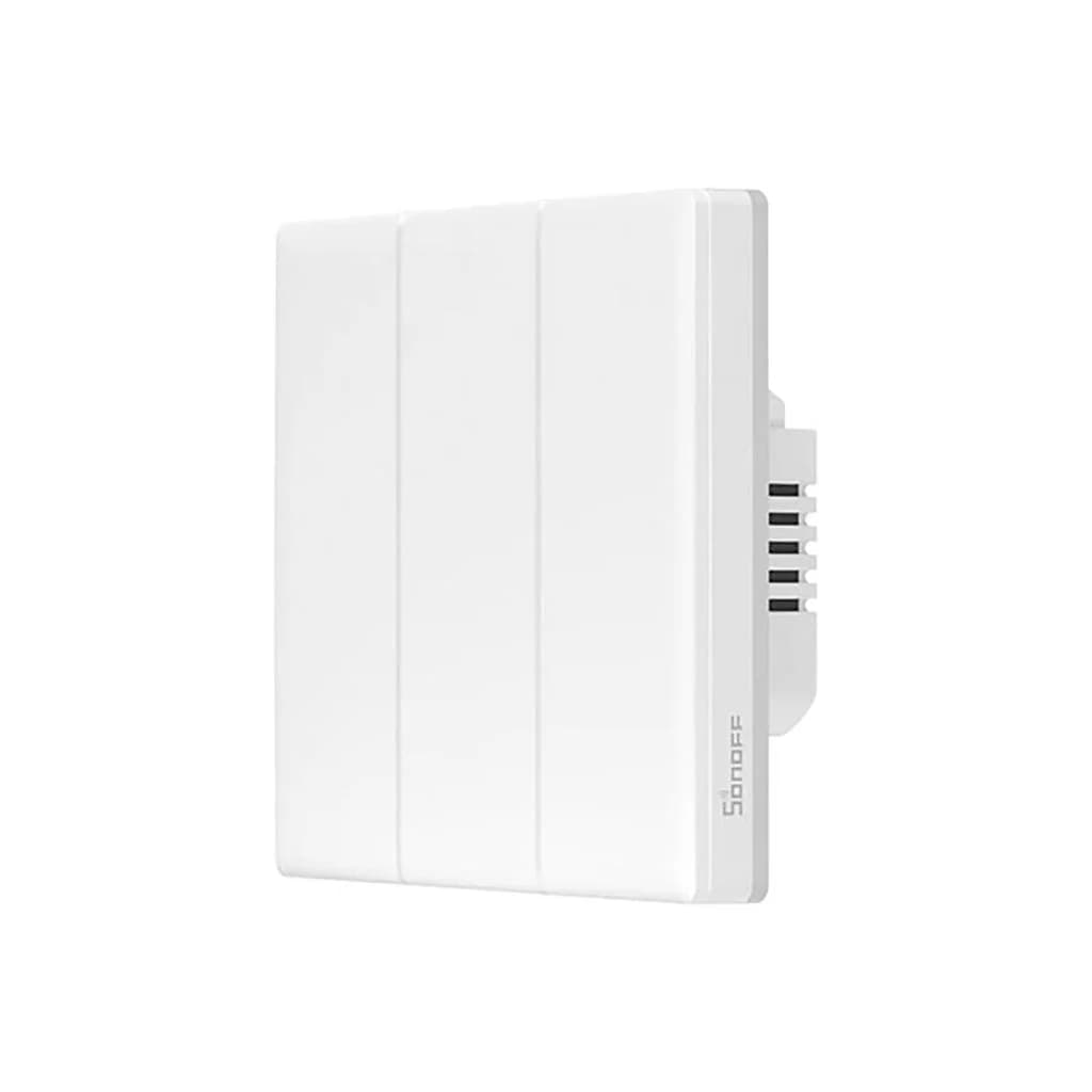 Sonoff TX Ultimate T5-3C-86 - Interruptor Triplo Smart WiFi Táctil de Encastrar c/ RGB + Vibração + Som - T53C86