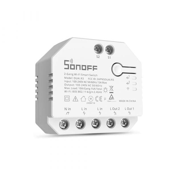 Sonoff Dual R3 Comutador c/ medição de energia - Módulo WiFi - 6920075775402