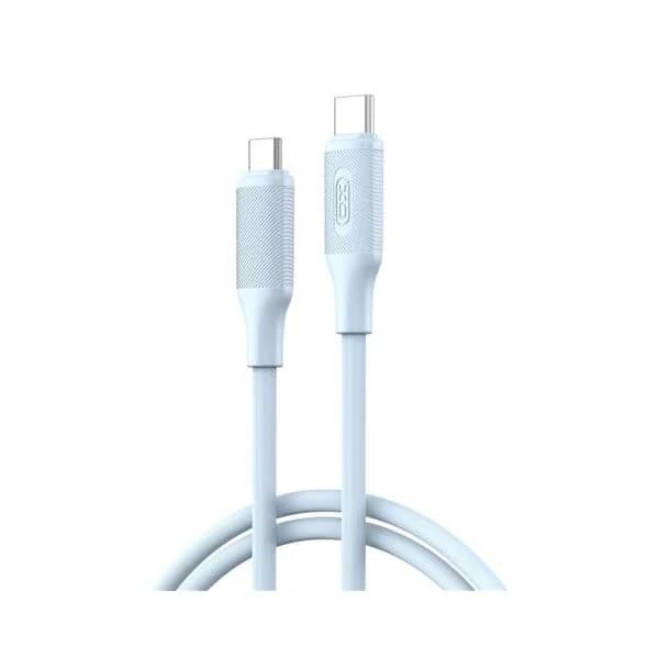 XO NBQ265B Cabo USB-C Macho para USB-C Macho 60W 1m Azul