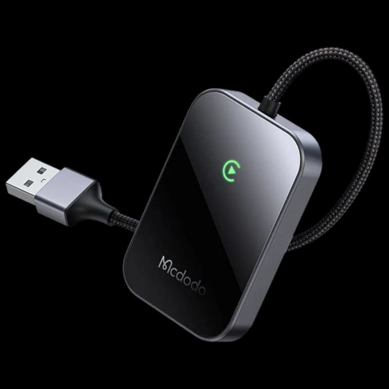 Mcdodo Adaptador CarPlay Wireless CA-7210, Preto, Plug & Play, com USB