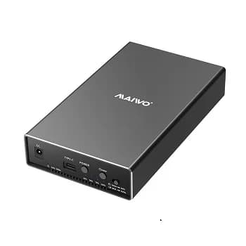 CAIXA EXTERNA 1 3.5P SATA + 1 M.2 NVME USB3.2 GEN 2 10GBPS