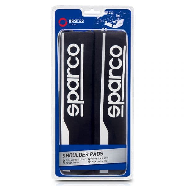 Sparco Almofada de Cinto Corsa Preto C/logo Branco Preto - 27.SPC1207BK