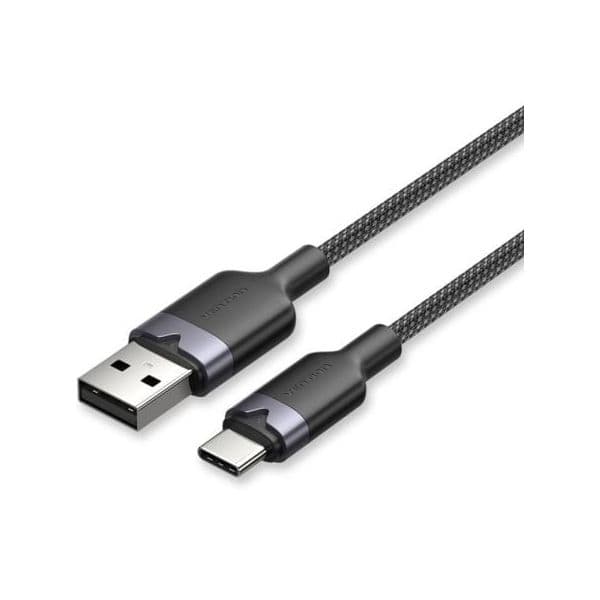 Vention CTNBH Cabo USB 2.0 USB-A para USB-C 60W 480Mbps 2m Preto