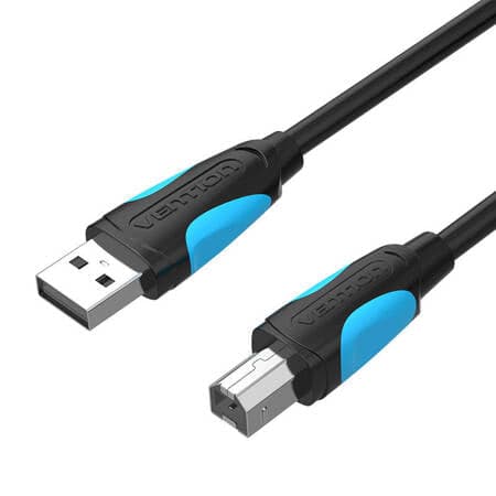 Vention Vas-A16-B200 Cabo Usb 2 M Usb 2.0 Usb a Usb B Preto, Branco