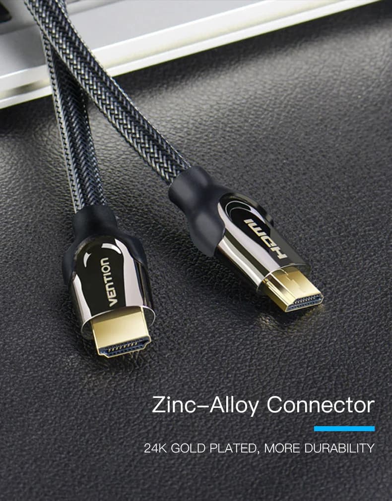 Cabo Vention HDMI Macho 2.0 Revestido em Cotton (1m)