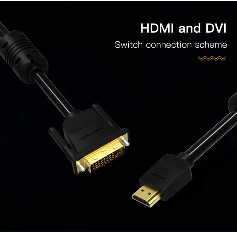 Cabo Vention Adaptador HDMI para DVI 24 + 1 (10m)