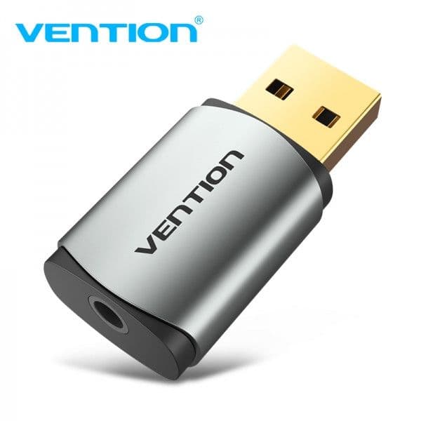 Vention CDNH0 Placa de Som Externa USB 2.1 Cinza