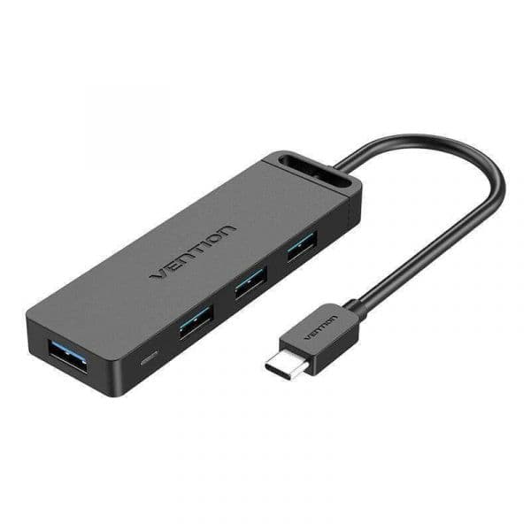 Vention Hub 5 em 1 C/ 4 Portas usb 3.0 e USB-C - Tgkbb