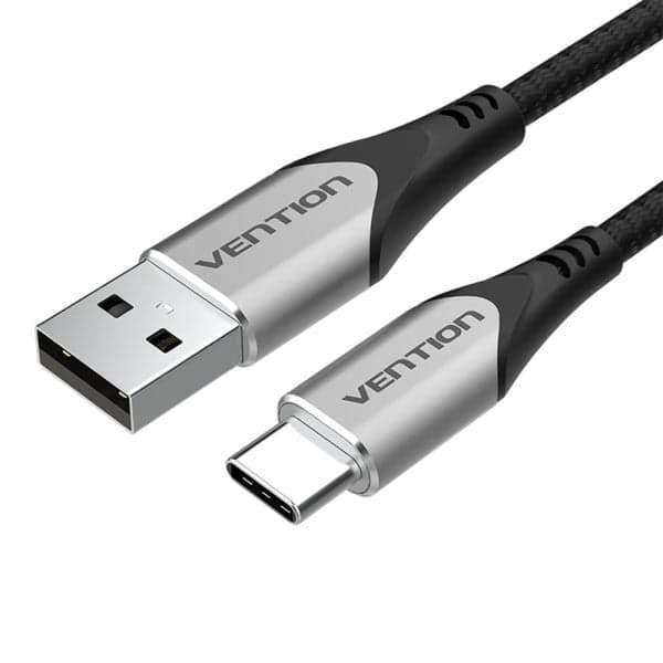 Vention CODHH Cabo Usb 2 M Usb 2.0 Usb a Usb C Alumínio, Preto